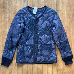 Alpha Industries Black Camo quilted jacket liner